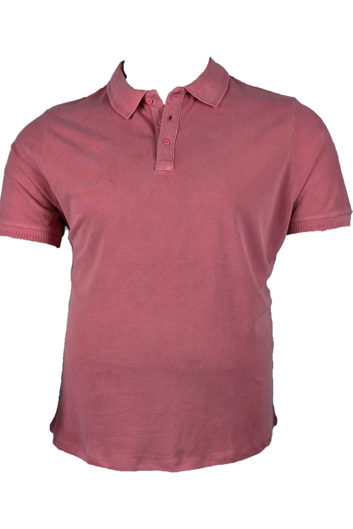 Büyük Beden Likralı Polo Yaka Lakost T-shirt