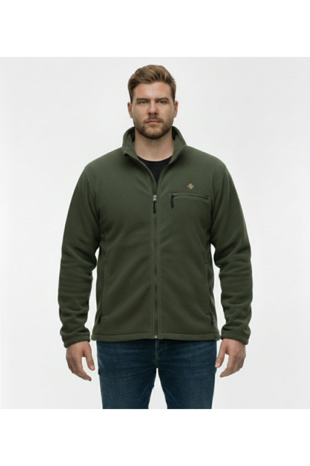Büyük Beden Fermuarlı Polar Sweatshirt Bordo
