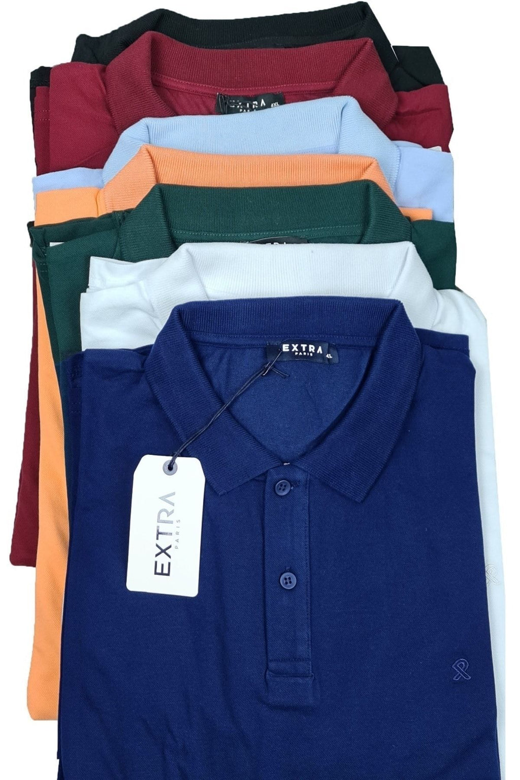 Büyük Beden Polo Yaka Lakost T-shirt
