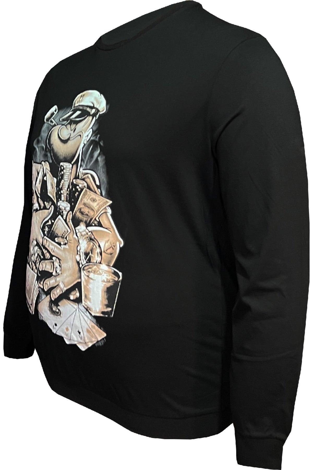 Büyük Beden Baskılı Sweatshirt