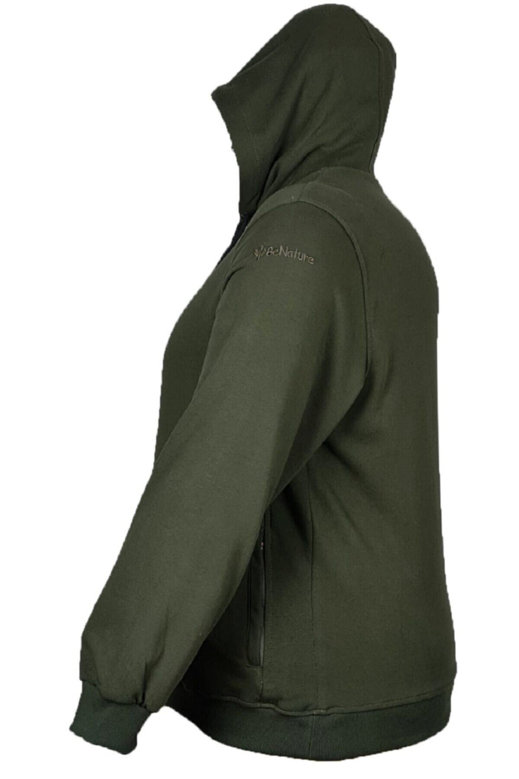 Büyük Beden Kapüşonlu Sweatshirt Yeşil