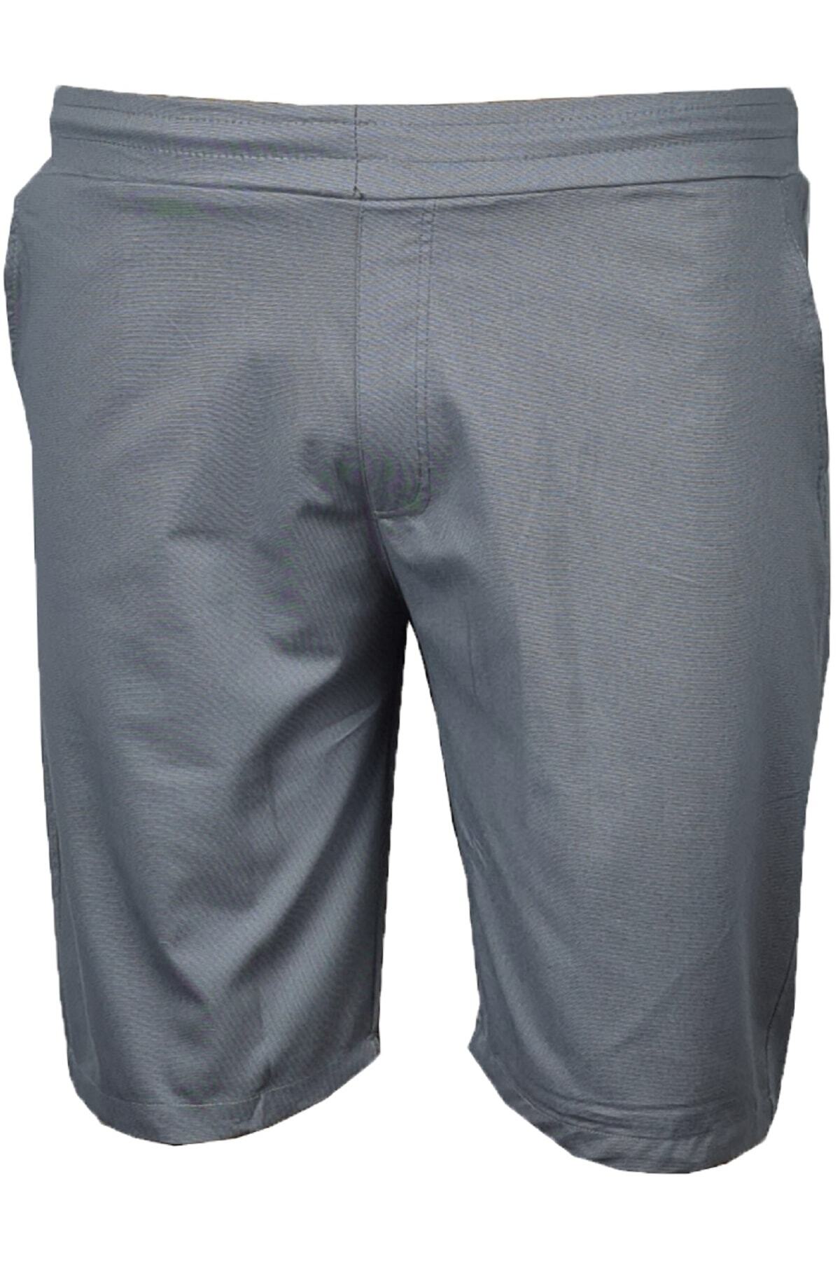 Büyük Beden Beli Lastikli Chino Short