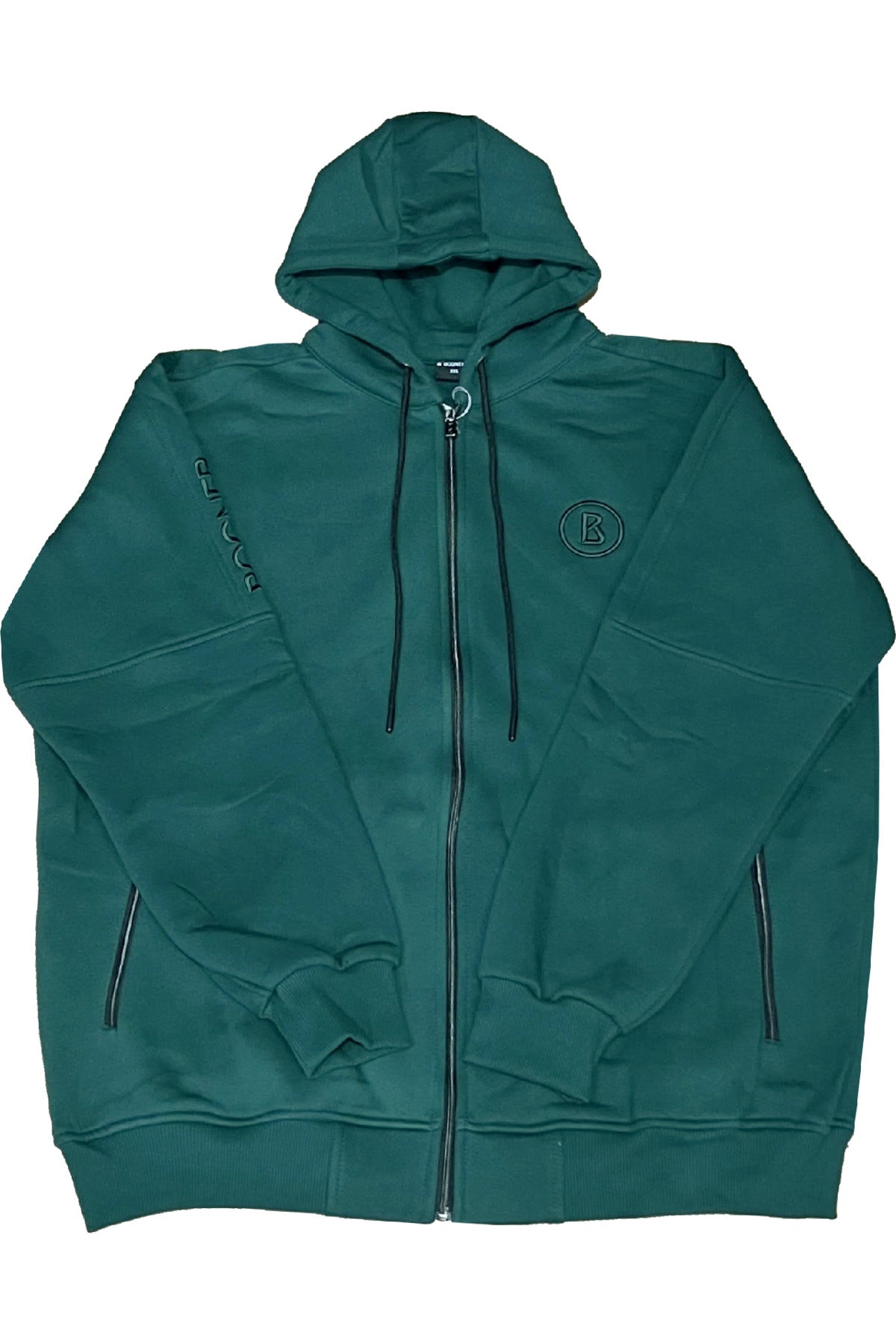 Büyük Beden Kapşonlu Fermuarlı Sweatshirt