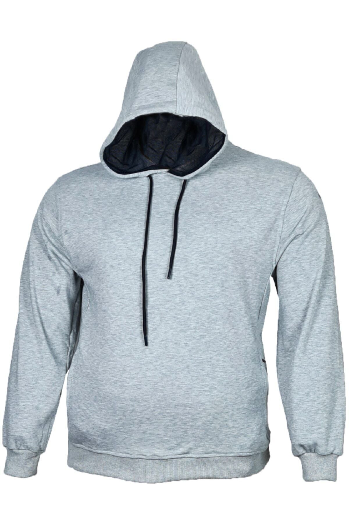 Büyük Beden Kapüşonlu Sweatshirt Yeşil
