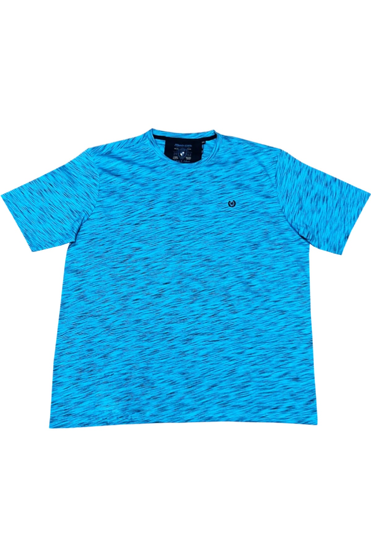 Büyük Beden Flamlı Likralı Penye T-shirt