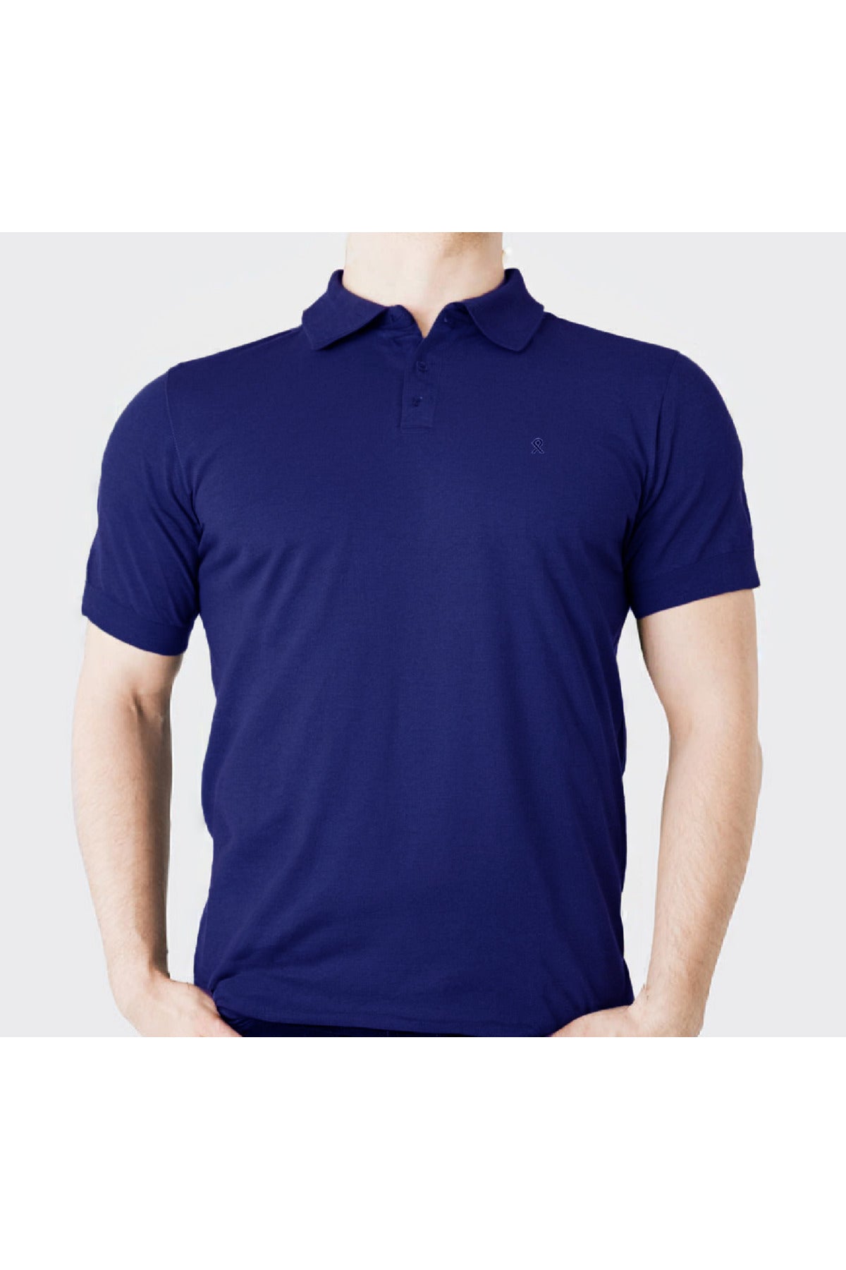 Büyük Beden Polo Yaka Lakost T-shirt