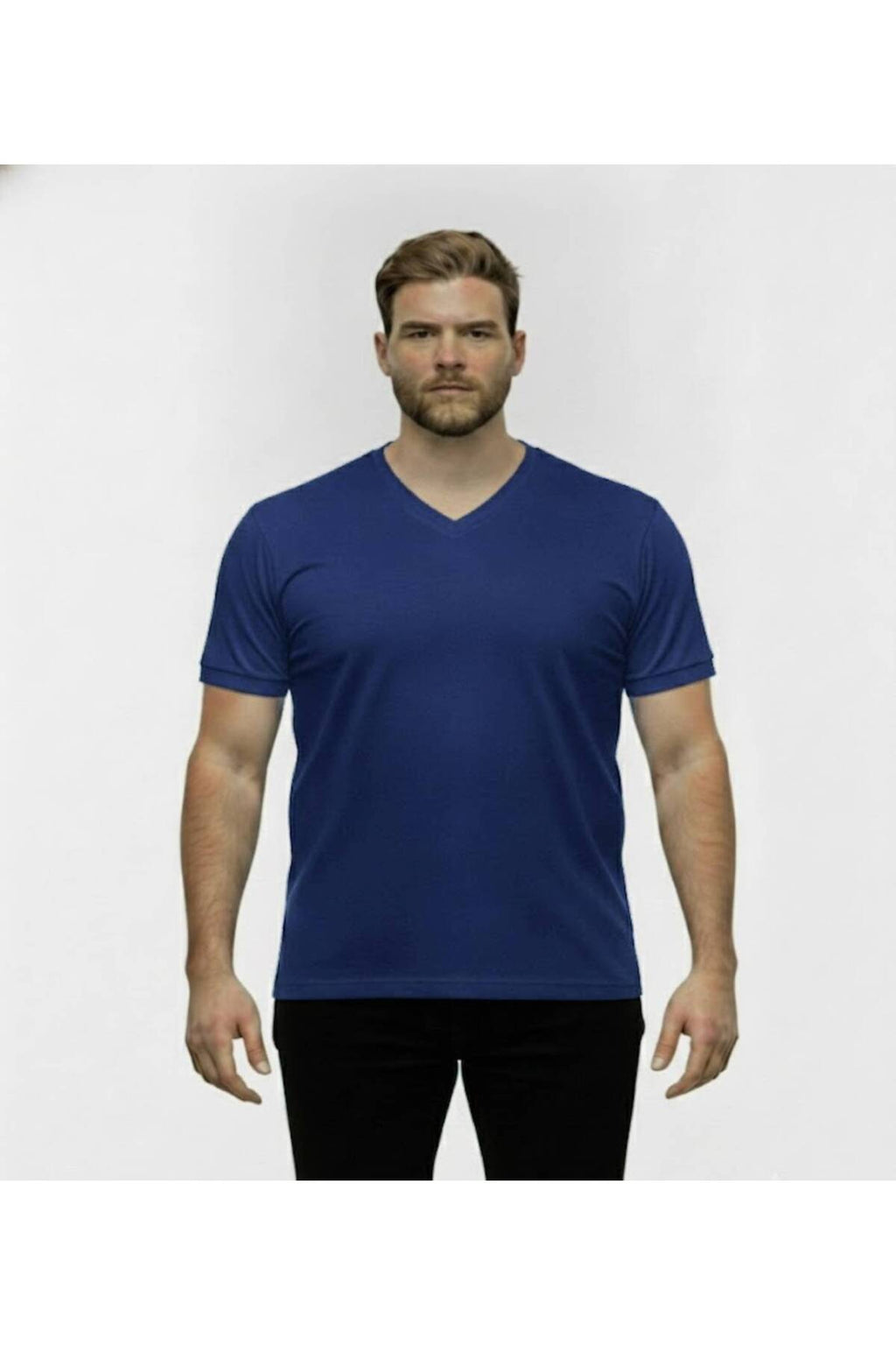 Büyük Beden V Yaka Tshirt