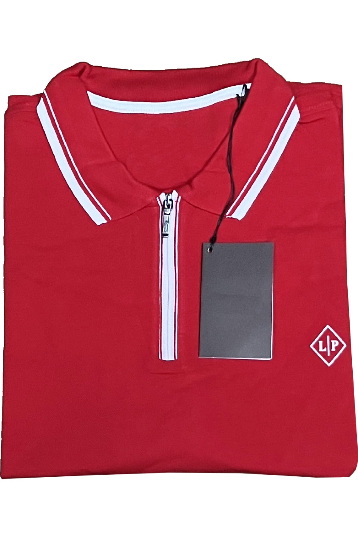 Büyük Beden Altı Lastikli Polo Yaka T-shirt