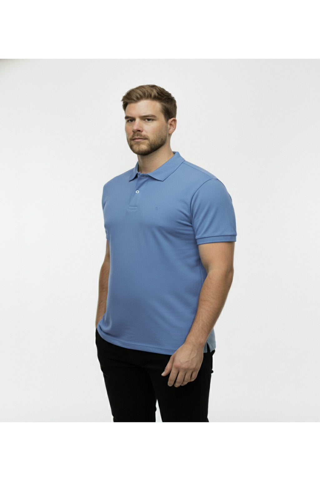 Büyük Beden Likralı Polo Yaka Lakost T-shirt