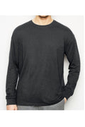 Erkek Mavi Büyük Beden Bisiklet Yaka Likralı Sweatshirt