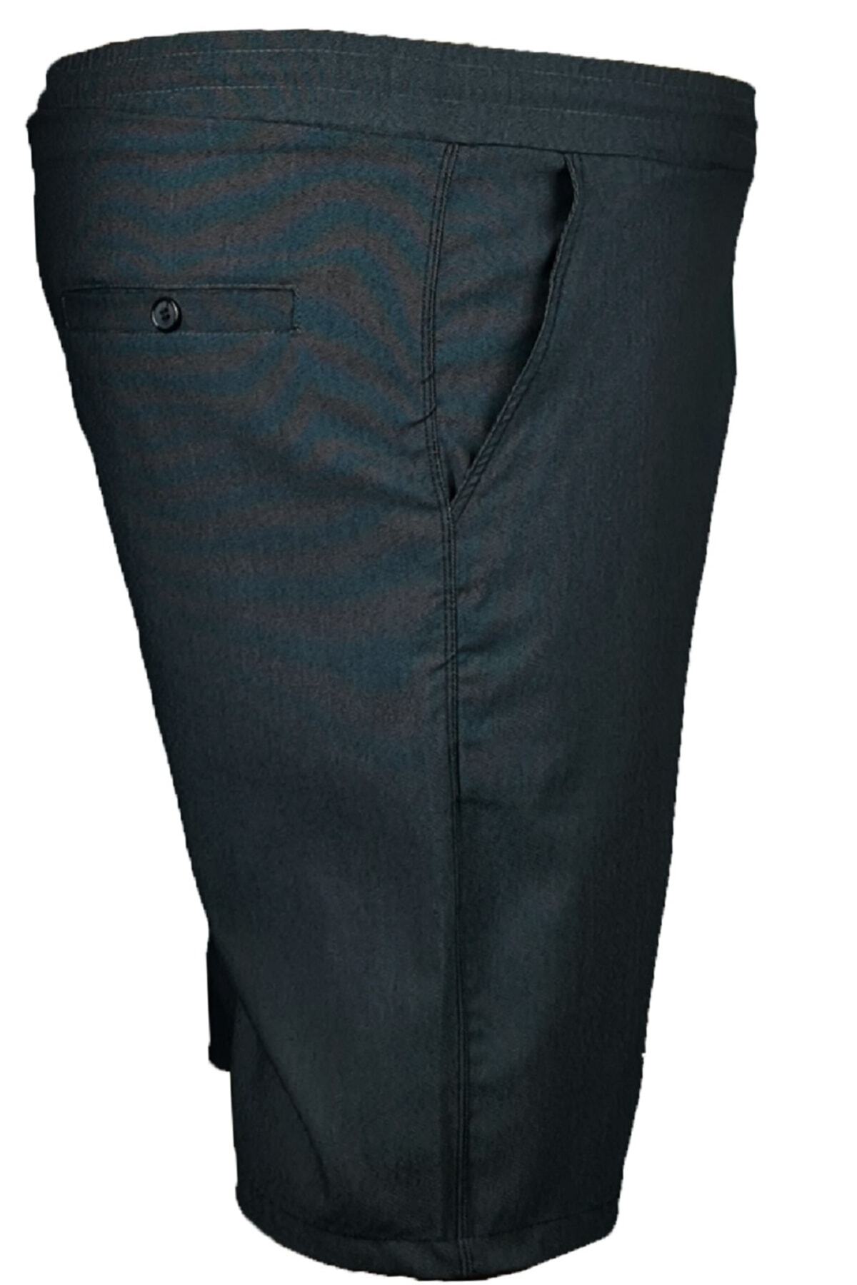 Büyük Beden Beli Lastikli Chino Short
