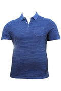 Büyük Beden Polo Yaka Çizgili T-shirt