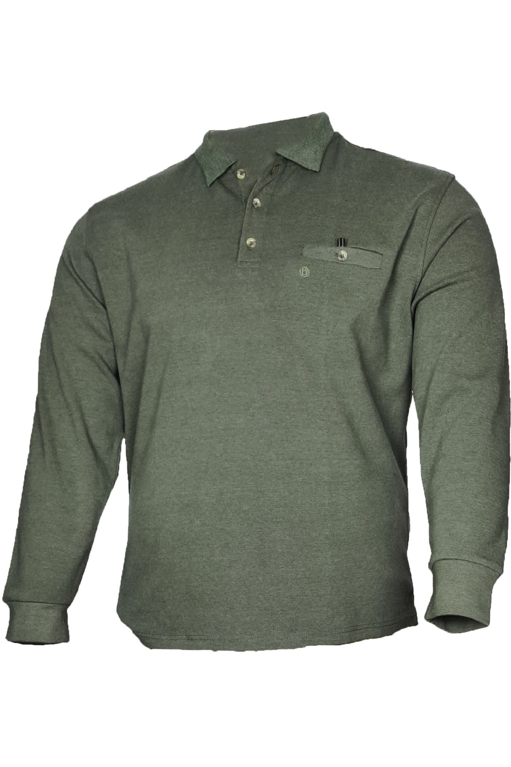 Büyük Beden Kışlık Polo Yaka Sweatshirt