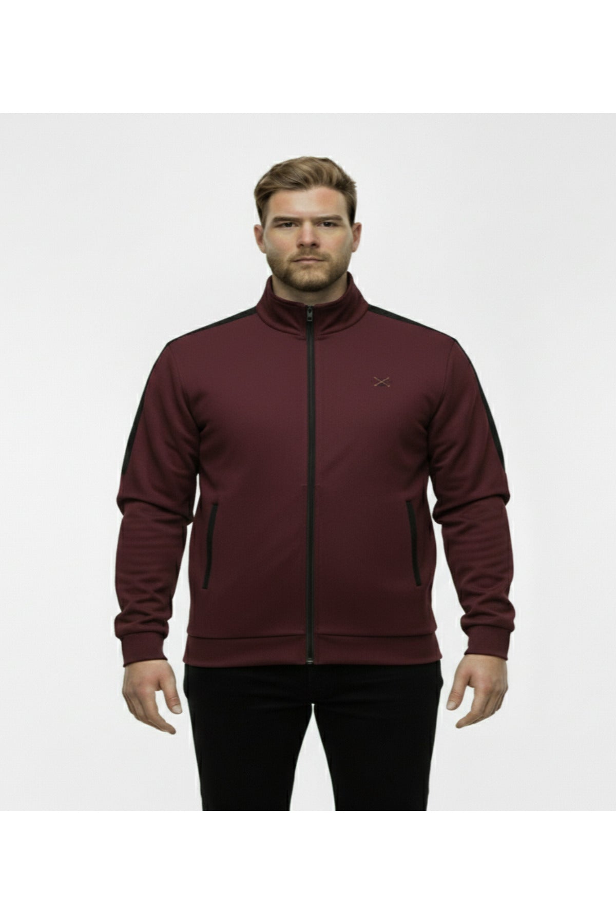 Büyük Beden Fermuarlı Uzun Kollu Sweatshirt