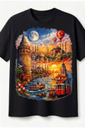 Büyük Beden Dijital Baskılı T-shirt