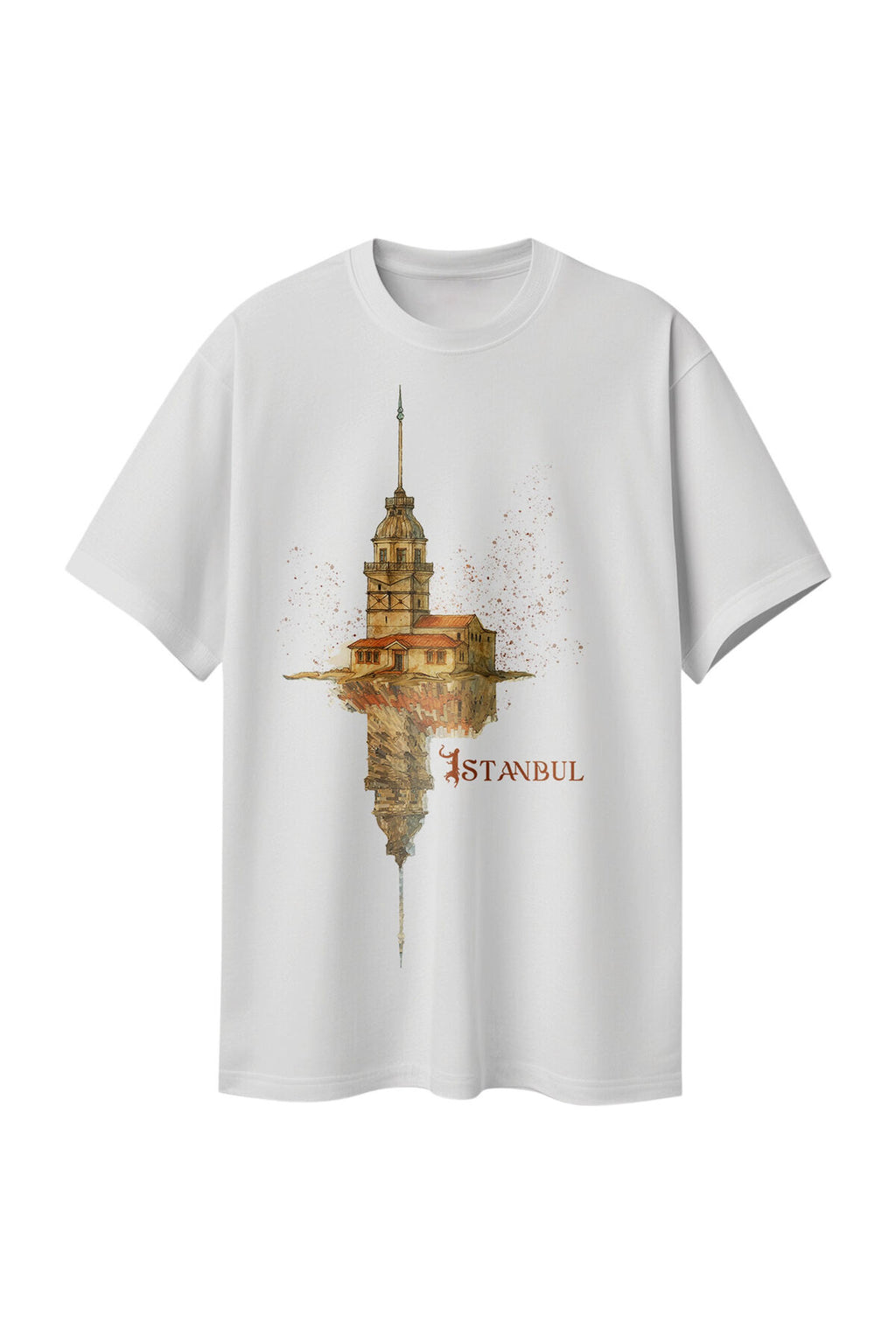 Büyük Beden Dijital Baskılı T-shirt