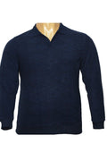 Erkek Yeşil  Büyük Beden Desenli Kalın Sweatshirt