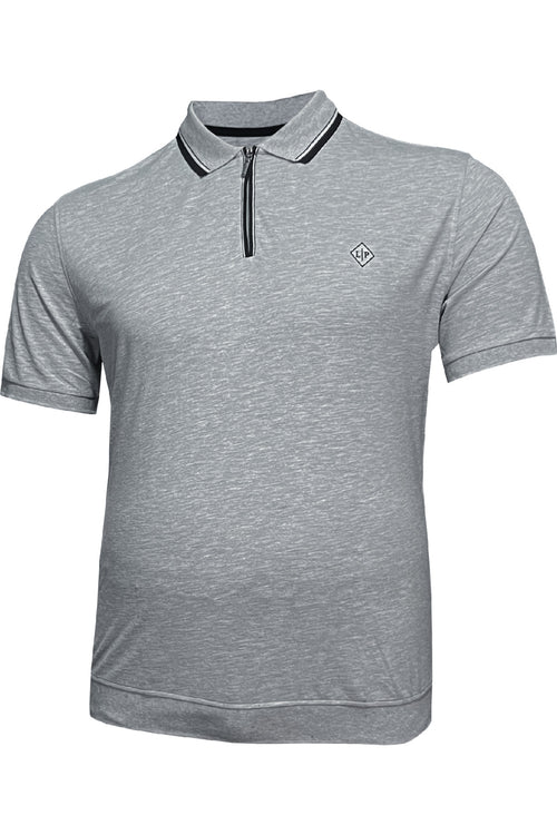 Büyük Beden Altı Lastikli Polo Yaka T-shirt