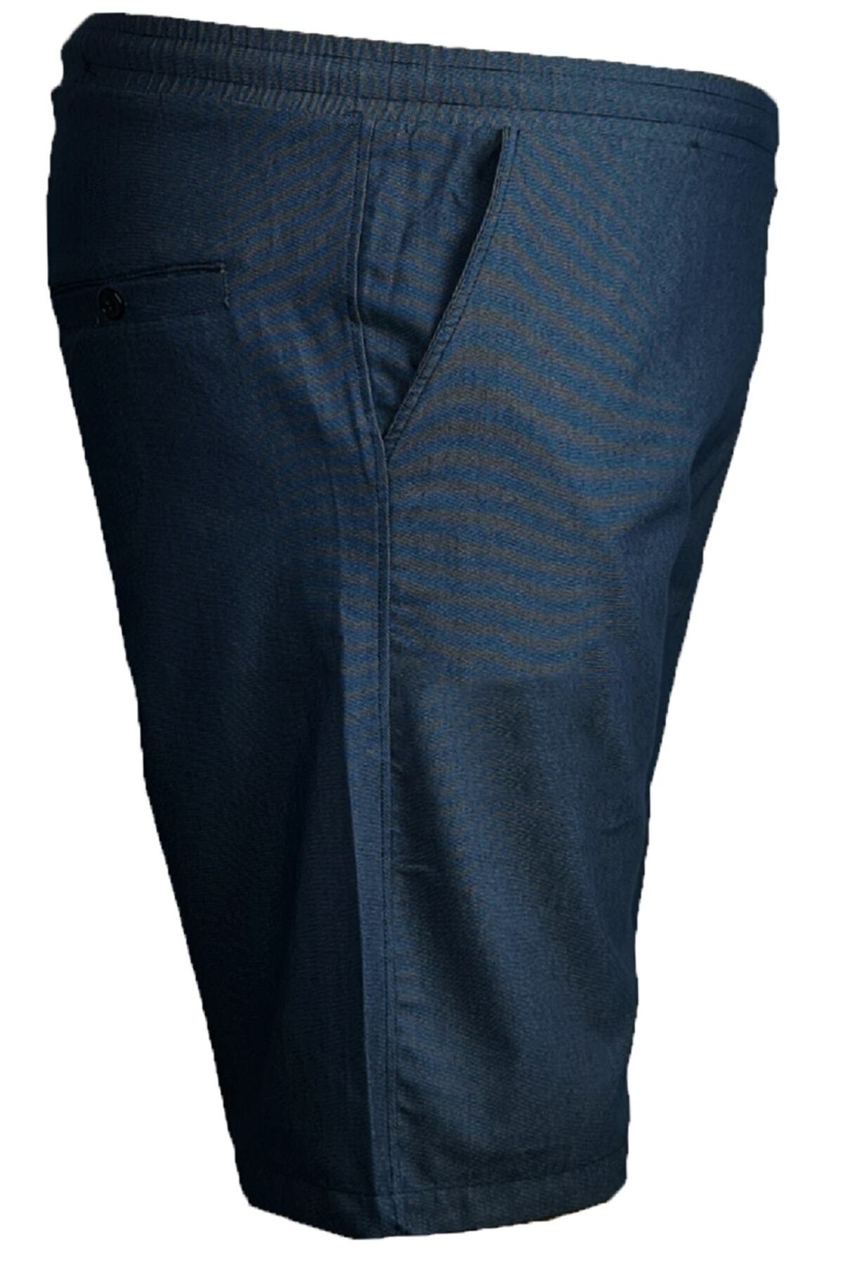 Büyük Beden Beli Lastikli Chino Short
