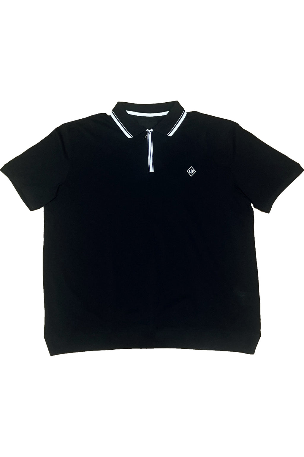 Büyük Beden Altı Lastikli Polo Yaka T-shirt