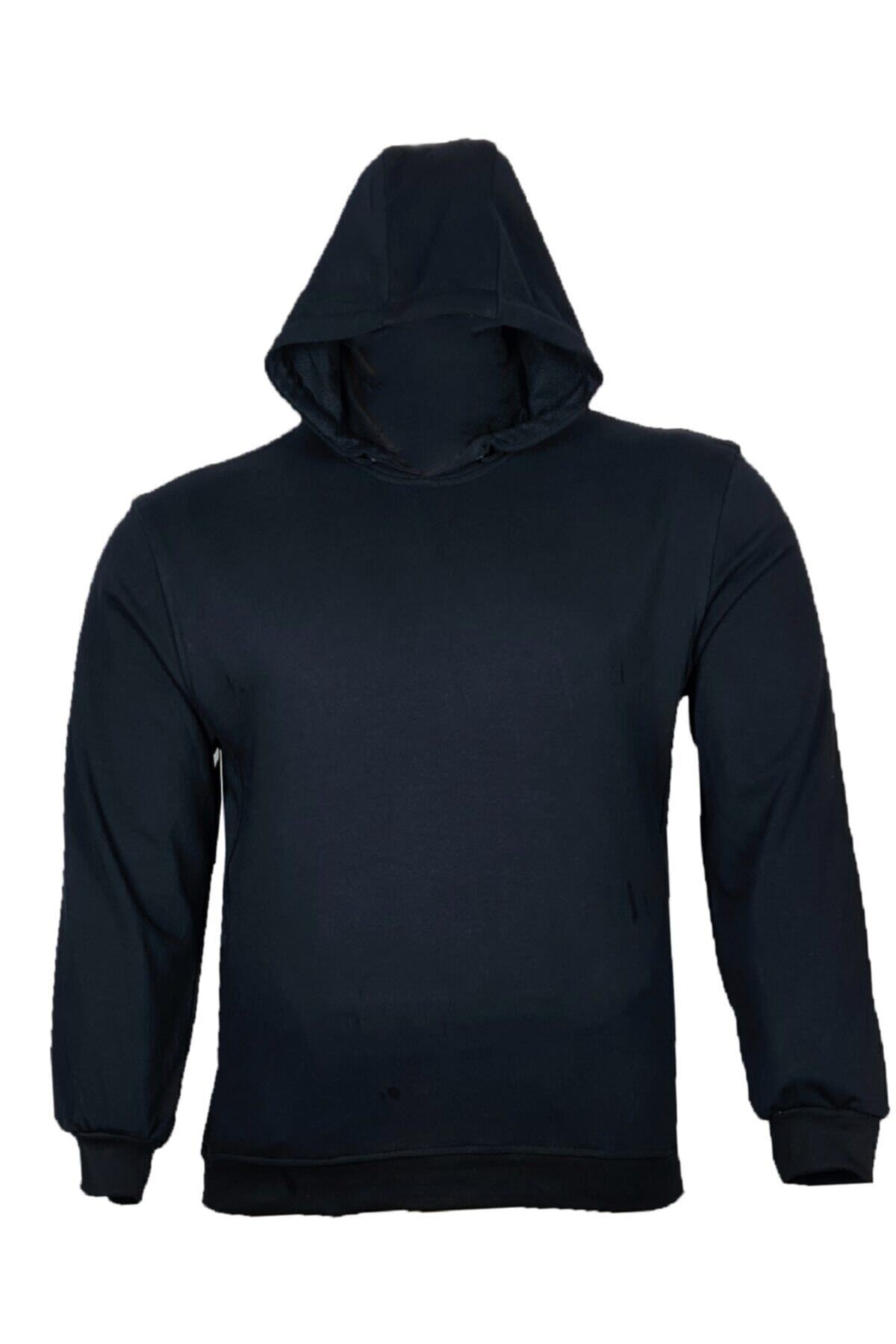 Büyük Beden Kapüşonlu Sweatshirt Yeşil