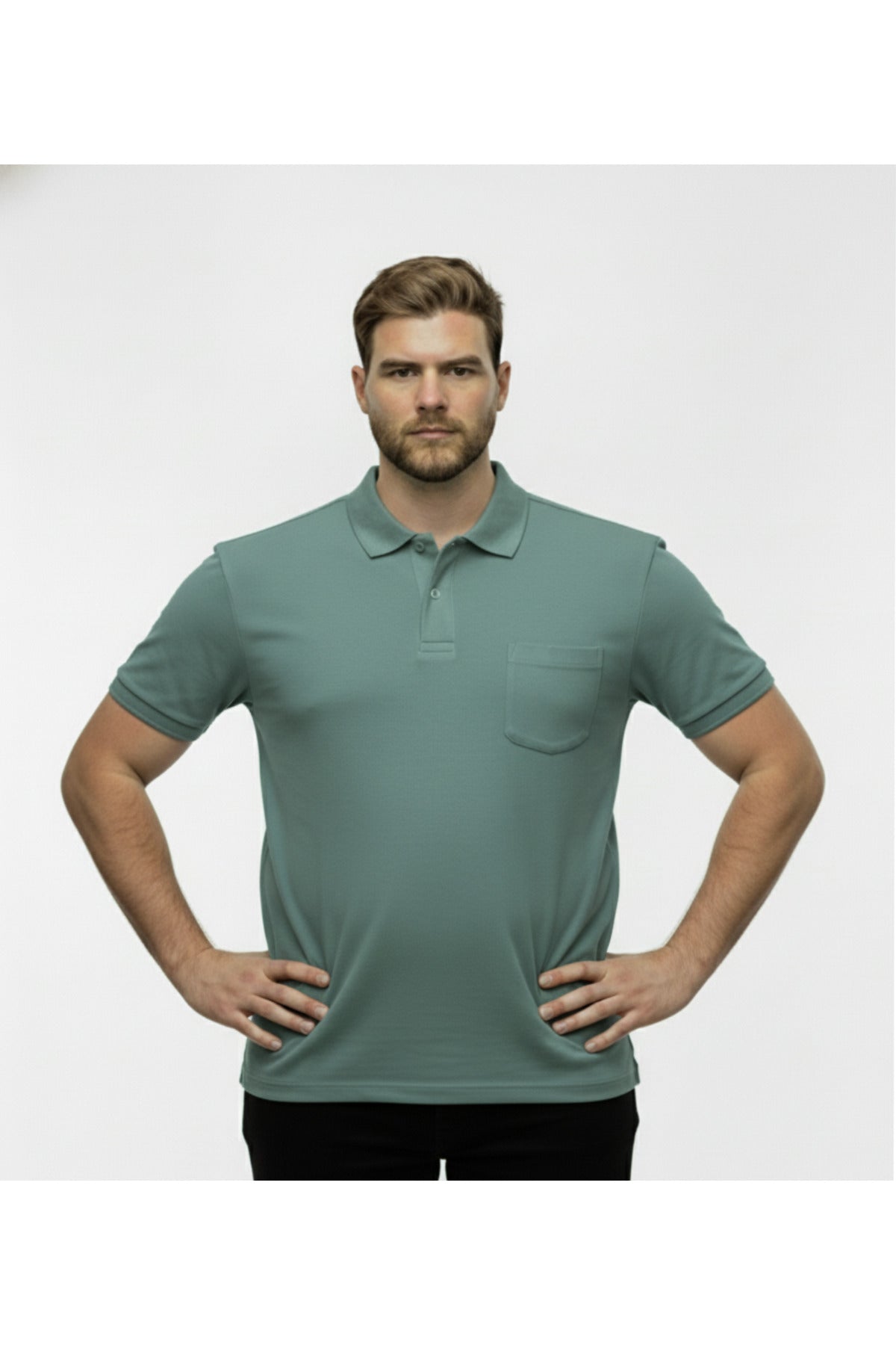 Büyük Beden Polo Yaka T-shirt