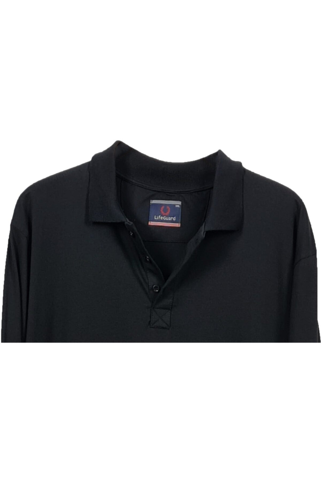 Büyük Beden Likralı Polo Yaka Sweatshirt Lacivert