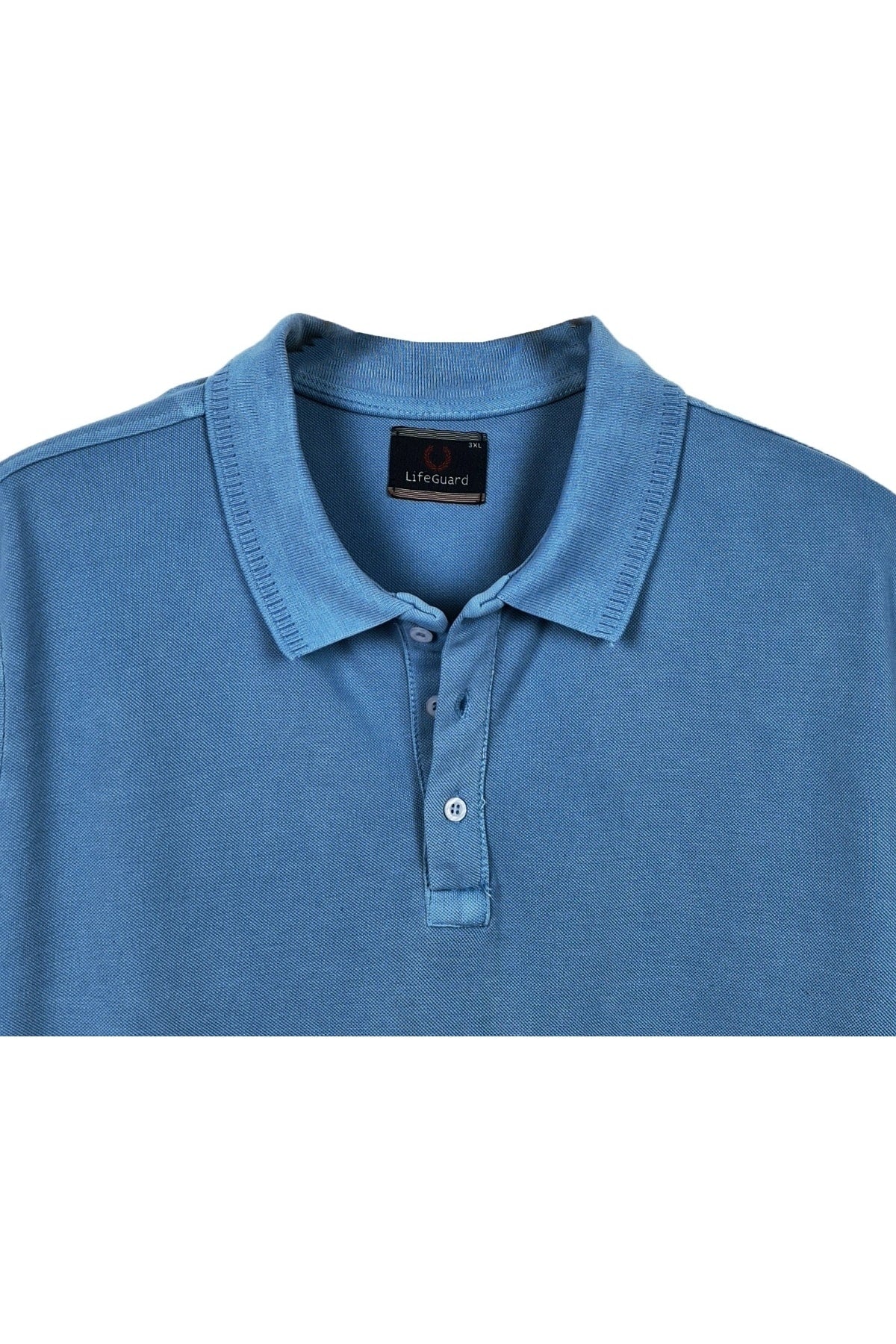 Büyük Beden Likralı Polo Yaka Lakost T-shirt
