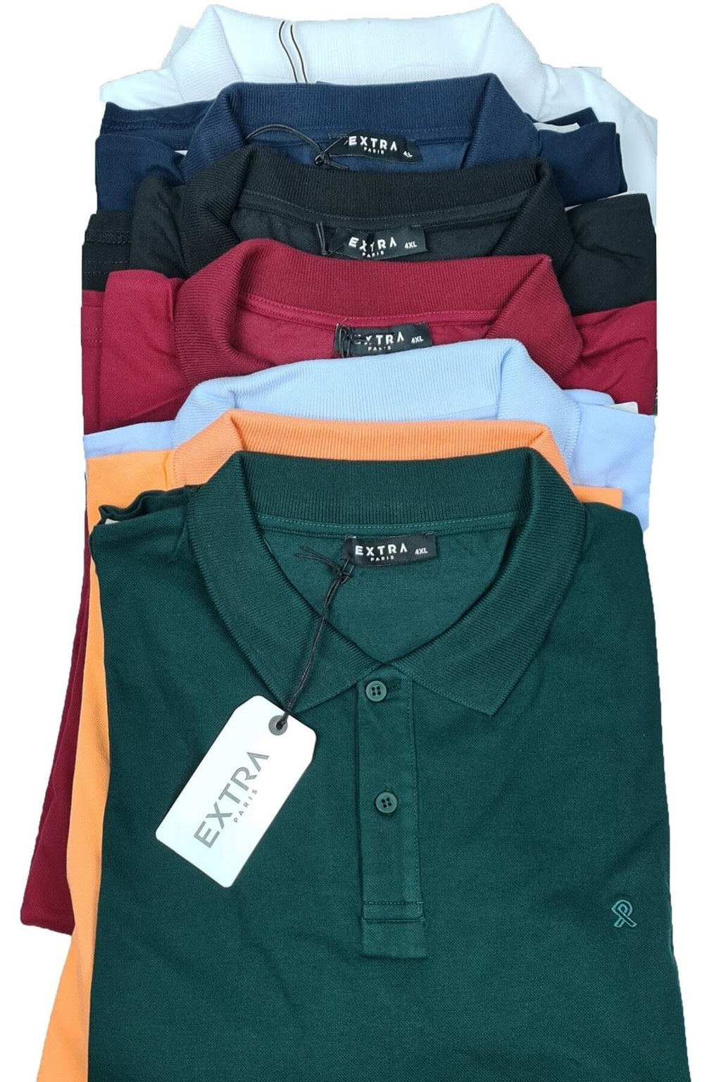 Büyük Beden Polo Yaka Lakost T-shirt