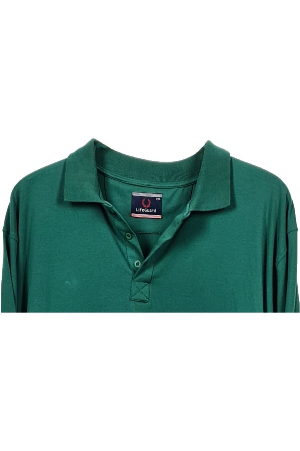 Büyük Beden Likralı Polo Yaka Sweatshirt Lacivert