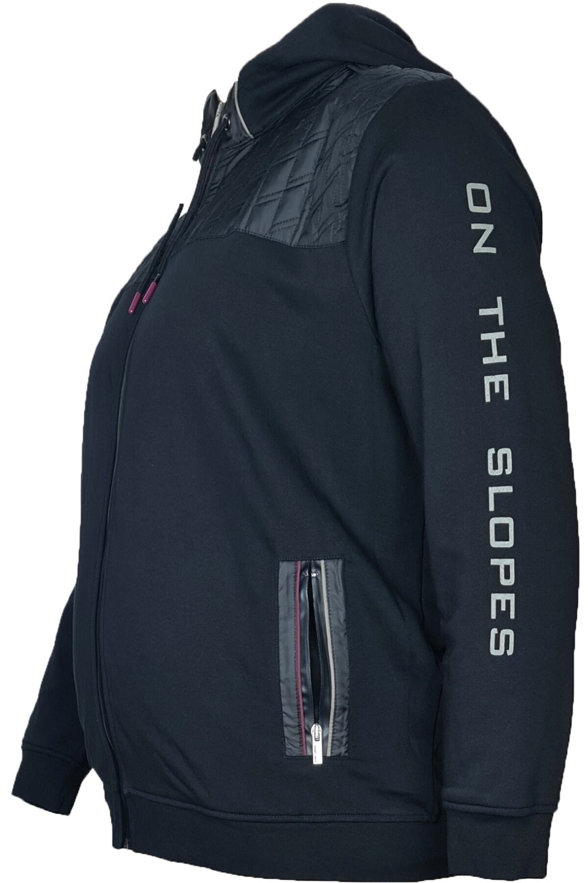 Büyük Beden Kapşonlu Sweatshirt