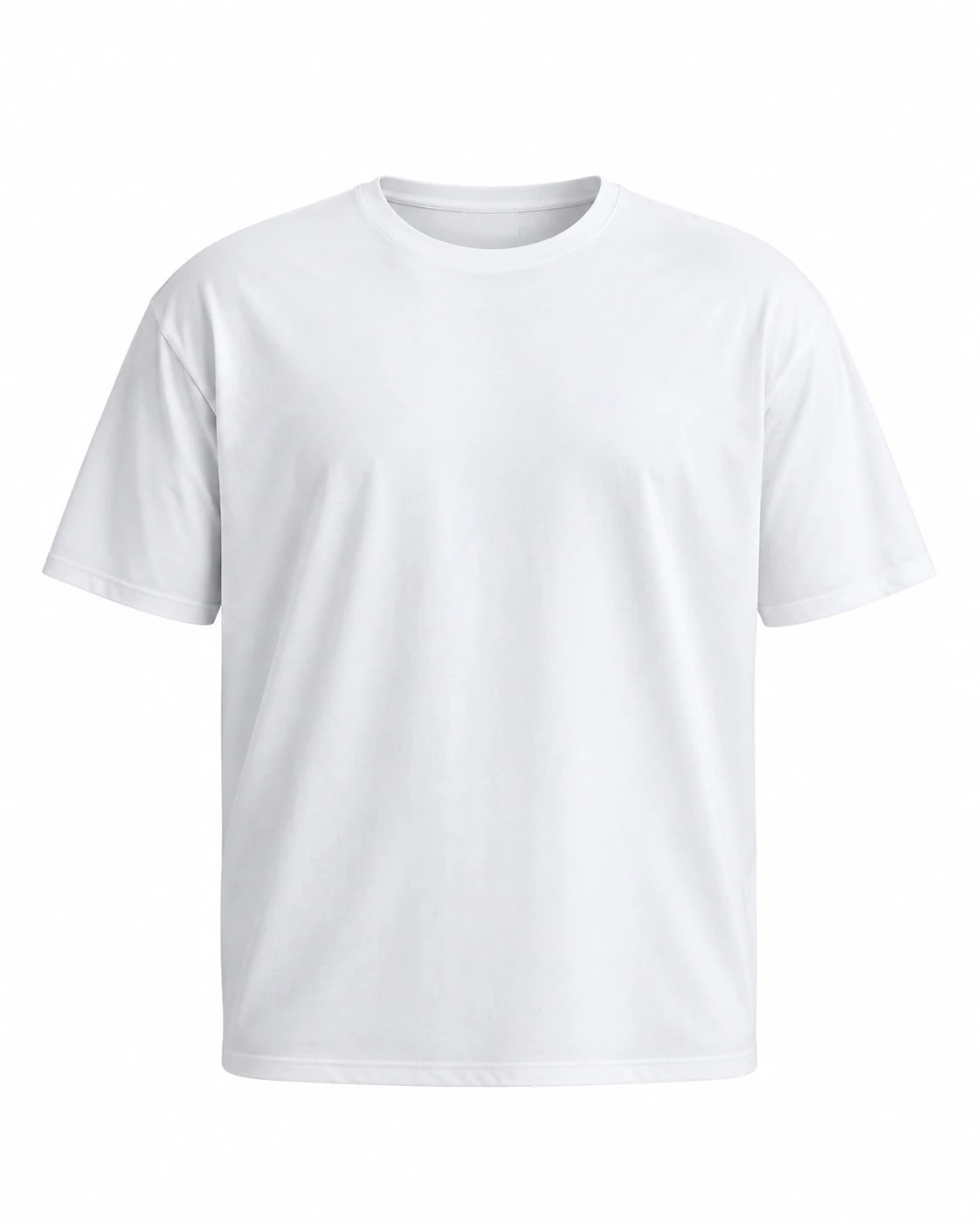 Büyük Beden Likralı Bisiklet Yaka Tshirt