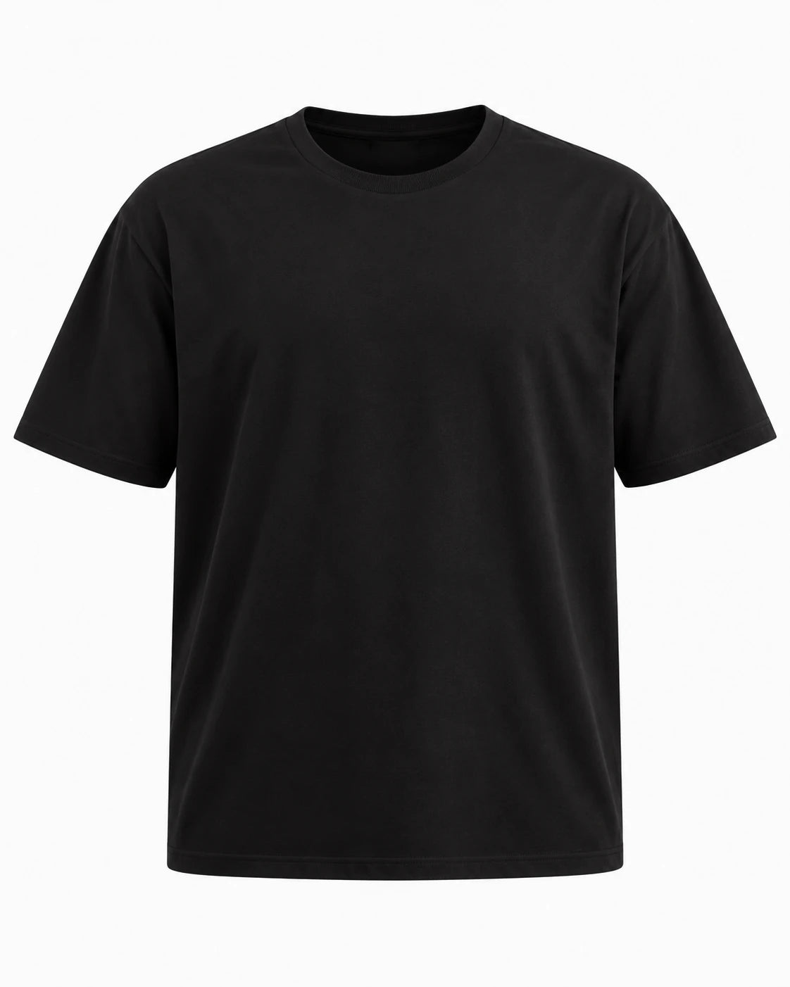 Büyük Beden Likralı Bisiklet Yaka Tshirt